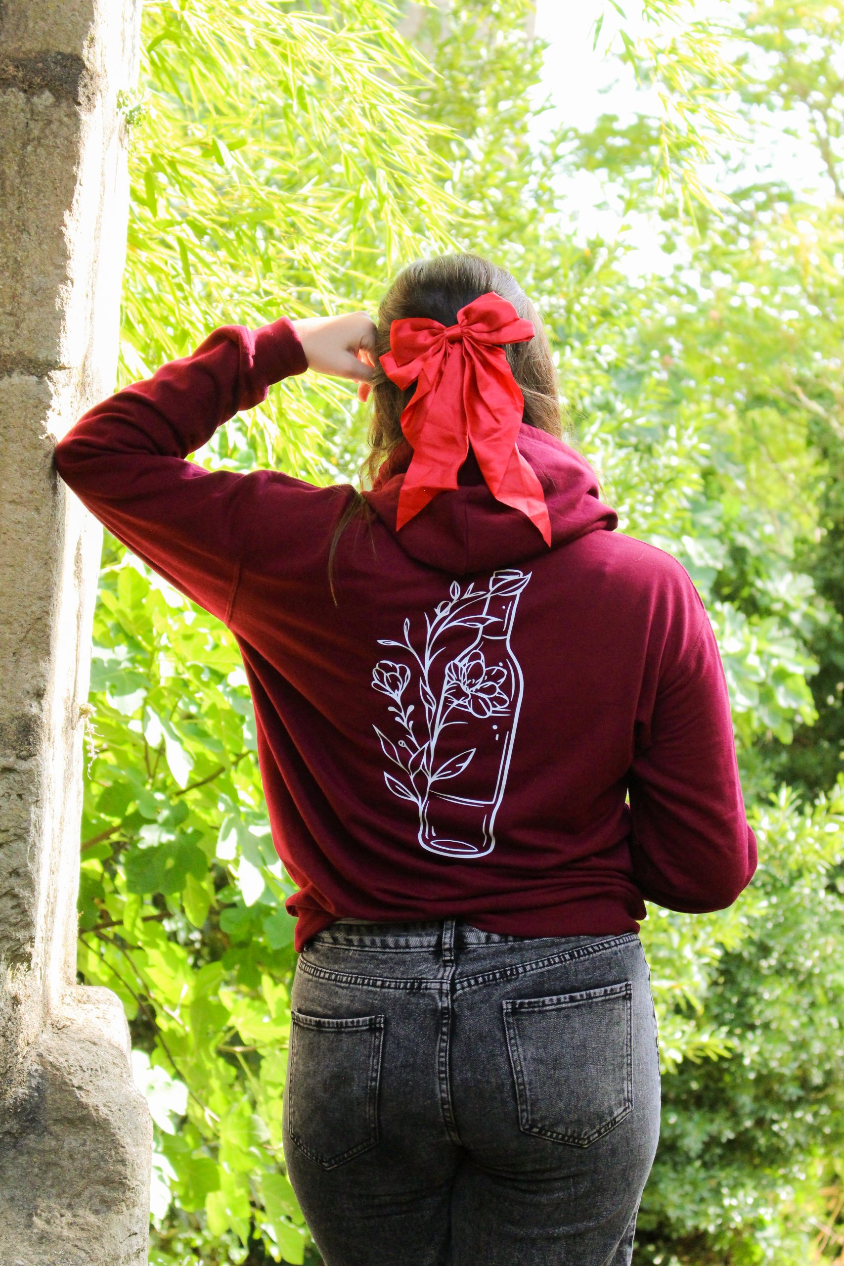 Bouteille fleurie